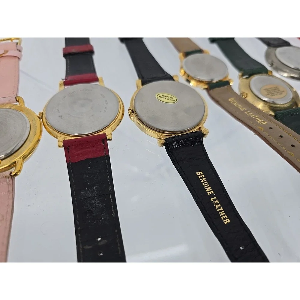 8 Lot Vtg Costume Disney, Christmas, Sport, Glitter Watches Hong Kong - Need BAT